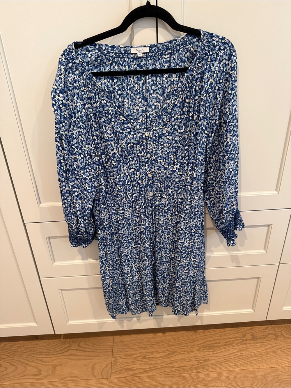 Rails Ditsy Blue Floral Button-Front Women’s Dress